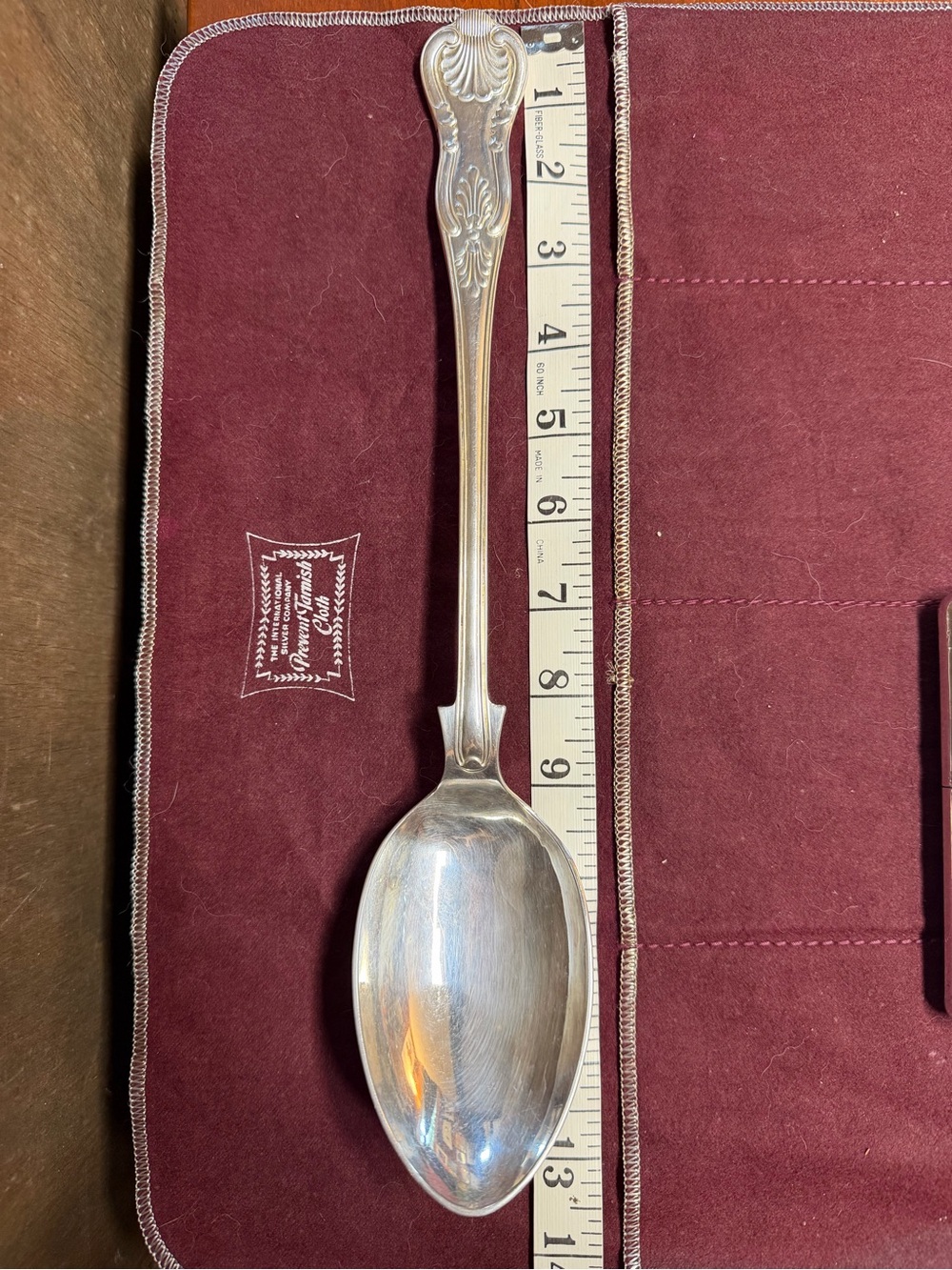 Vintage 13” silver triple plated large basting spoon EPNS A1 Sheffield England